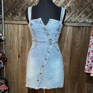 Forever 21 Asymmetrical Denim Dress